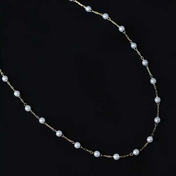 18k Gold Stainless Steel Tarnish Free Waterproof Fashion Jewelry Women's Sexy Belt Belly Waist Pearl Body Chain