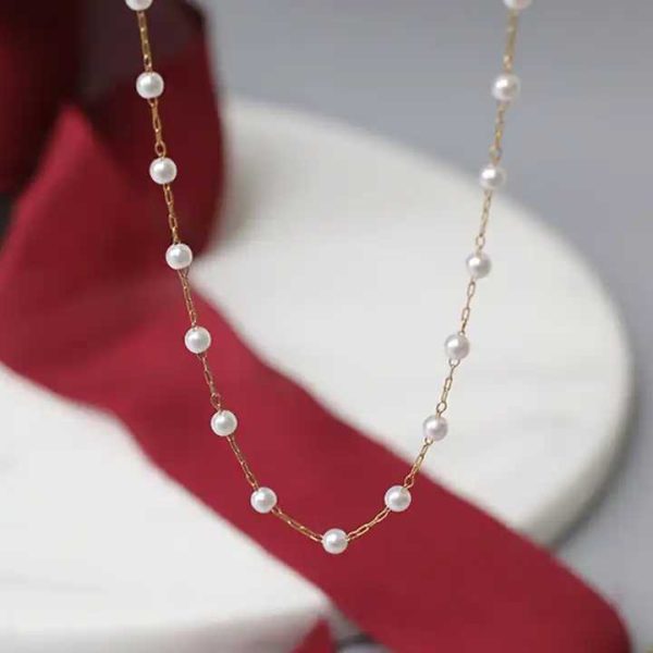 18k Gold Stainless Steel Tarnish Free Waterproof Fashion Jewelry Women's Sexy Belt Belly Waist Pearl Body Chain