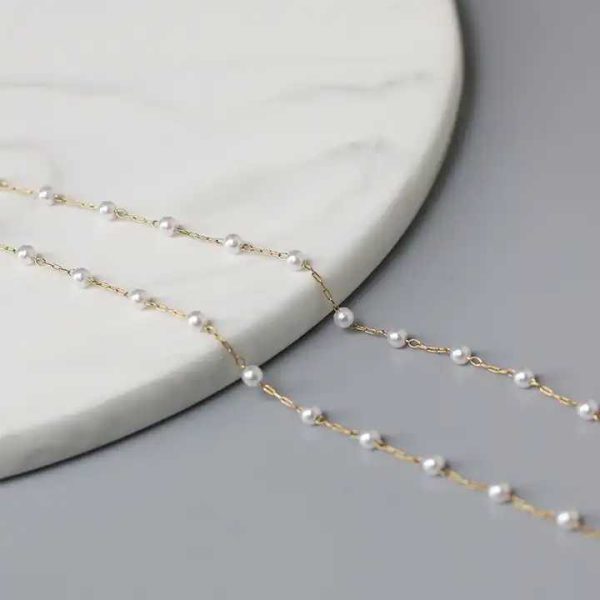 18k Gold Stainless Steel Tarnish Free Waterproof Fashion Jewelry Women's Sexy Belt Belly Waist Pearl Body Chain