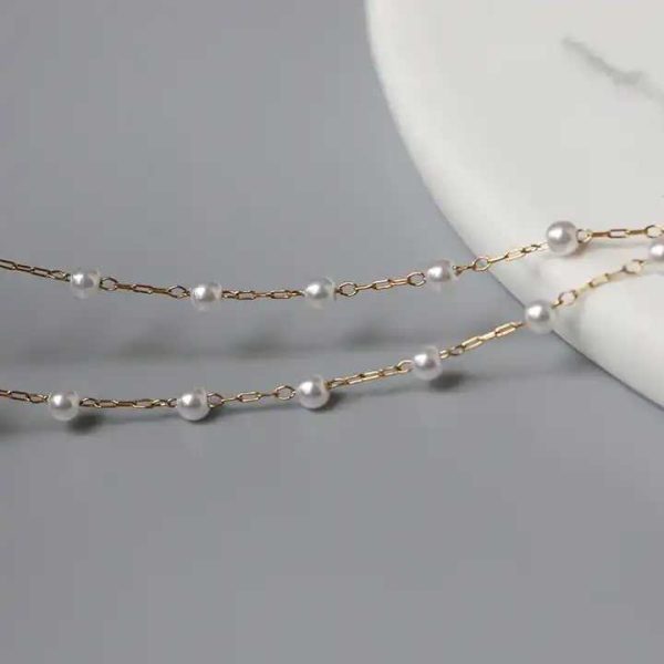 18k Gold Stainless Steel Tarnish Free Waterproof Fashion Jewelry Women's Sexy Belt Belly Waist Pearl Body Chain