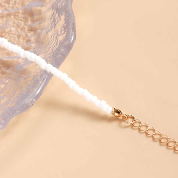 Summer Hawaii Bohemian White Shell Waist Chain Natural Handmade Bead Body Chain Women's Casual Beach Vacation Body Accessories