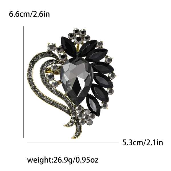 Elegant Jewelry Gift Brooches Women Rhinestone Brooch Lapel Pin Decoration Badge for Women Wedding Clothes Accessory