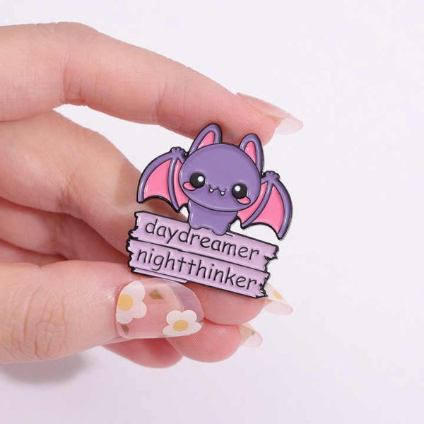 4 Styles I Want Magic Lapel Pins Custom Cat Frog Bat Animal Witch Funny Enamel Brooch Hat Clothes Pins