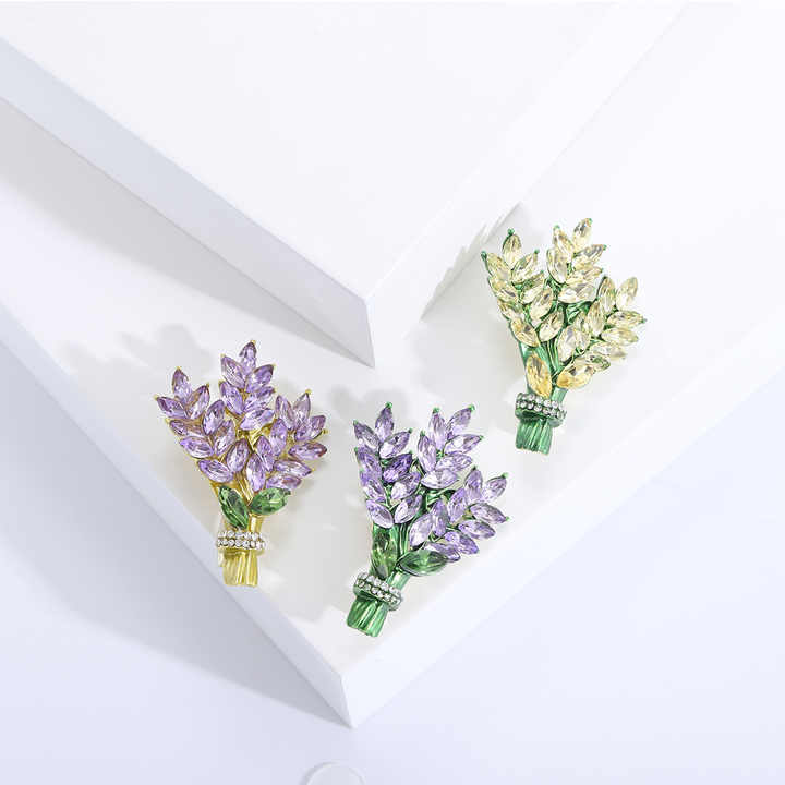 Korean Fashion Jewelry Rhinestone Brooch Pin Brooches for Clothing Women Suit Dresses Lapel Flower Pins Party Wedding Gifts