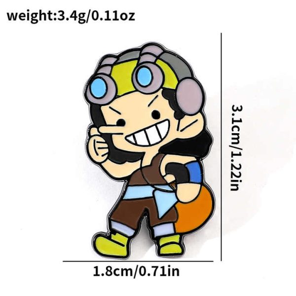 Japanese Trendy Metal Enamel Lapel Pin Badge Demon Slayer Anime Peripheral Series Cartoon Characters Brooch Pins for Men for Bag