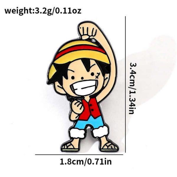 Japanese Trendy Metal Enamel Lapel Pin Badge Demon Slayer Anime Peripheral Series Cartoon Characters Brooch Pins for Men for Bag