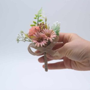 Elegant Cloth Daisy Flower Brooch for Wedding Engagement Corsage Bridal Wedding Party Corsage Accessory