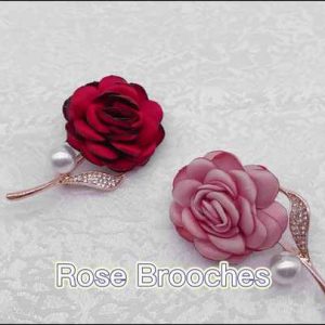 Elegant Rose Flower Enamel Alloy Brooch Pin for Women - Dress Suit Coat Lapel Jewelry Accessory