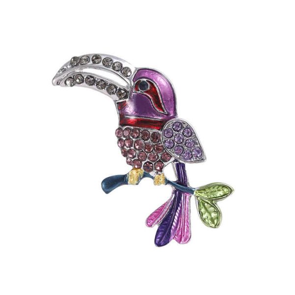 C Owl Bird Rhinestone Brooches and Pins for Women 2024