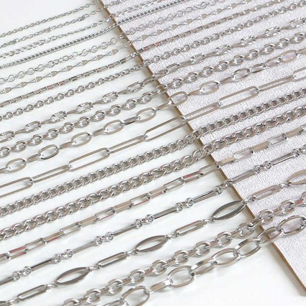 Custom Wholesale High Quality 925 Sterling Silver Chain Jewelry Making Thin Necklaces Women's Silver Chain Fashion Necklaces