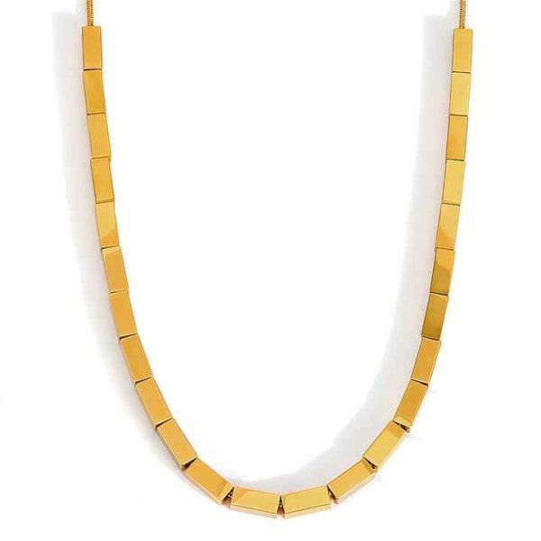 Guangzhou Fine Necklace Jewelry Fashion Jewelry 18k Gold Men Women Cuban Link Chain Choker Necklace