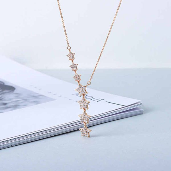 Hot New Fashion Necklace Seven-star Clavicle Chain Simple Personality Fashion Jewelry Necklaces