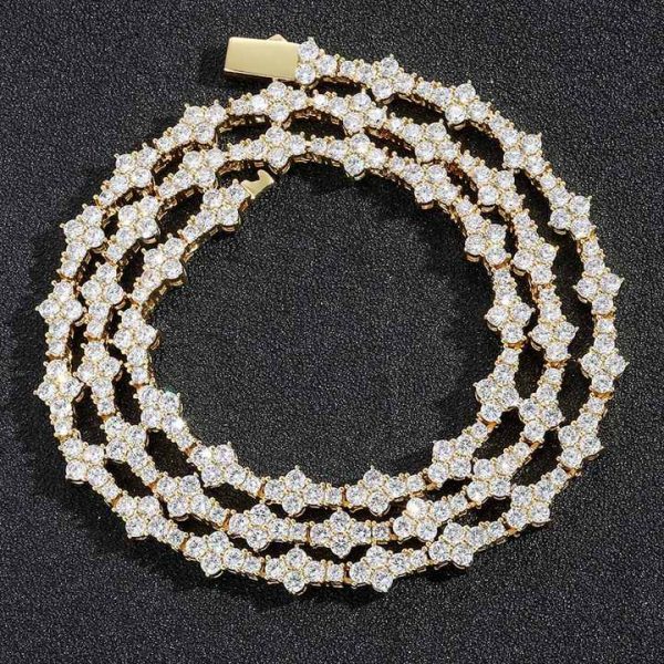 Fashionable Stainless Steel Cuban Link Chain Necklace with Gold Plated Bling Rhinestone Pendant Competitive Price