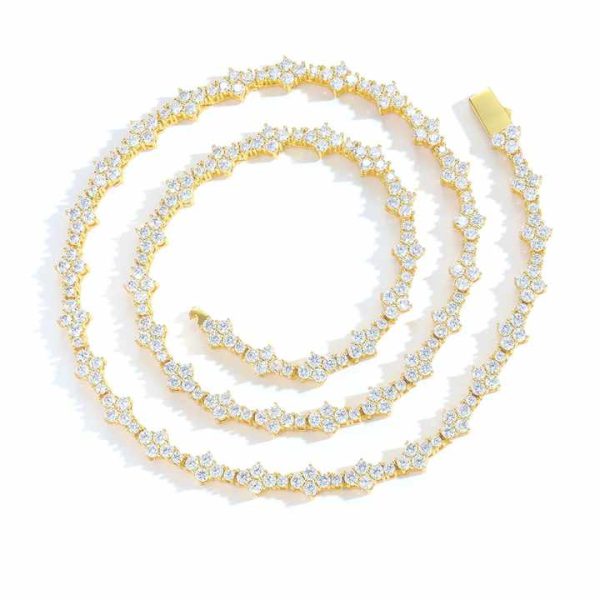 Fashionable Stainless Steel Cuban Link Chain Necklace with Gold Plated Bling Rhinestone Pendant Competitive Price