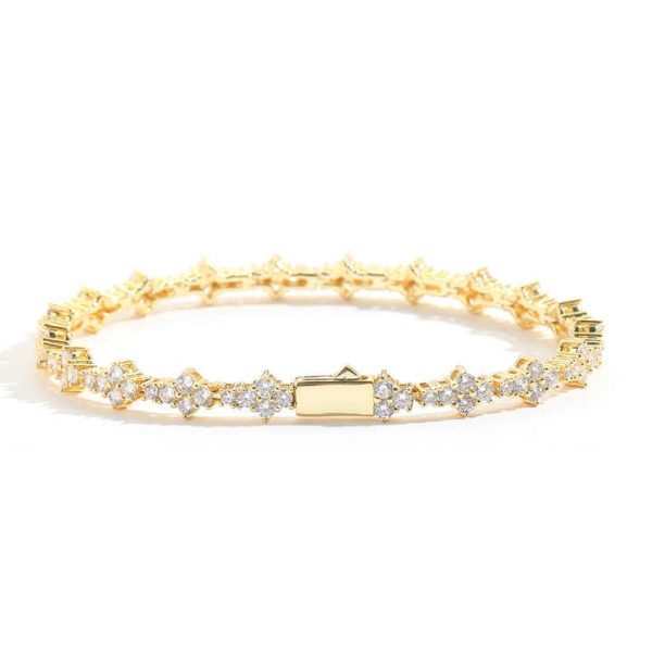 Fashionable Stainless Steel Cuban Link Chain Necklace with Gold Plated Bling Rhinestone Pendant Competitive Price