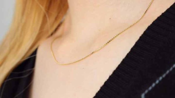 Trendy 2mm Thin Stainless Steel Necklace Chain for Women and Unisex - 18K Gold, Rose Gold, and Silver Plated