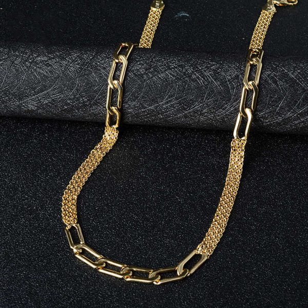 Fashion Jewelry 2021 Link Chain Necklace Maxi Statement Necklace Women Dubai High Quality Geometric for Party Gift