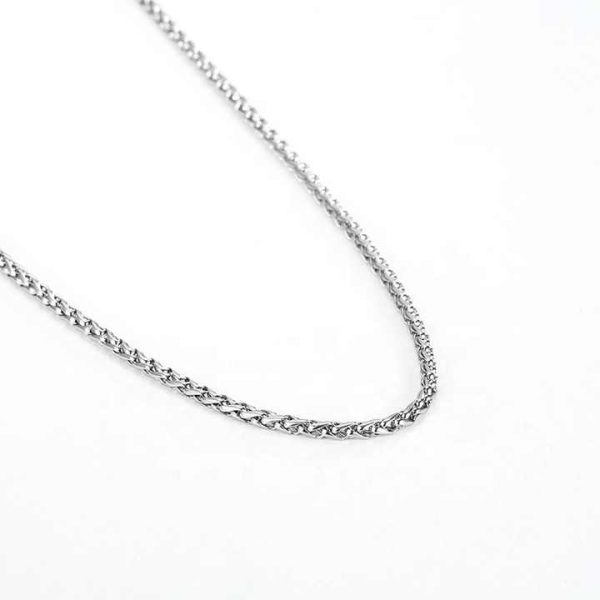 Fashionable Jewelry Chain Necklace Stainless Steel Flower Basket Chain Necklace for Unisex