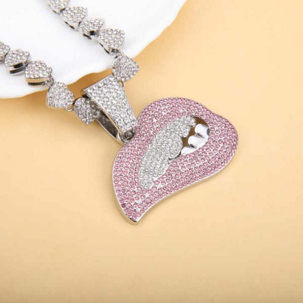 New Arrival Hip Hop Style Fashion Jewelry Unisex ZInc Alloy Chain Rhinestones Cuban Chain