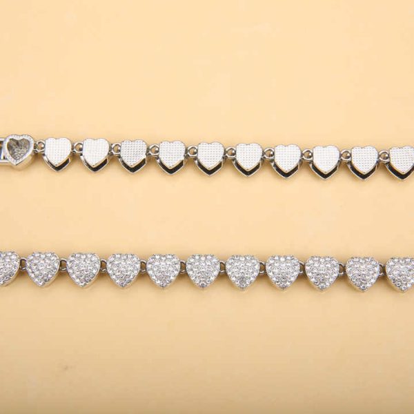 New Arrival Hip Hop Style Fashion Jewelry Unisex ZInc Alloy Chain Rhinestones Cuban Chain