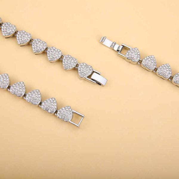 New Arrival Hip Hop Style Fashion Jewelry Unisex ZInc Alloy Chain Rhinestones Cuban Chain