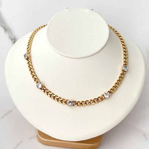2022 Popular Jewelry Stainless Steel Cuban Chain Necklace