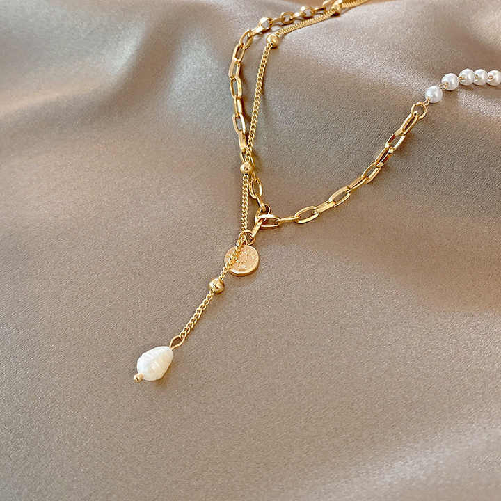 Wholesale Fashion Jewelry Trend Fashionable Necklace Pendant Stainless Steel Gold Necklace for Women
