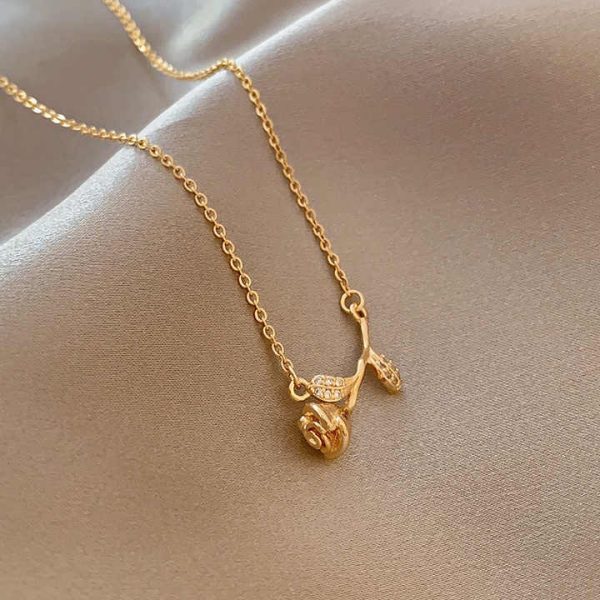 Wholesale Fashion Jewelry Trend Fashionable Necklace Pendant Stainless Steel Gold Necklace for Women