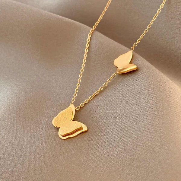 Wholesale Fashion Jewelry Trend Fashionable Necklace Pendant Stainless Steel Gold Necklace for Women