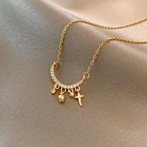 Wholesale Fashion Jewelry Trend Fashionable Necklace Pendant Stainless Steel Gold Necklace for Women