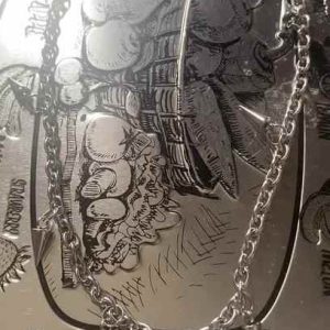 Y2K Titanium Steel Choker Necklace for Women Hip Hop Punk Pendant Link Chain Jewelry