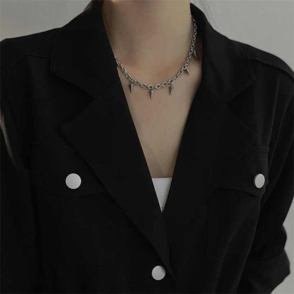 Hip Hop Punk Choker Necklaces Fashion Jewelry Stainless Steel Necklace