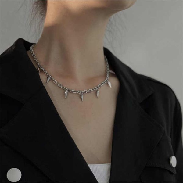 Hip Hop Punk Choker Necklaces Fashion Jewelry Stainless Steel Necklace