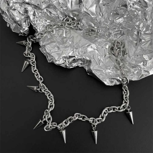 Hip Hop Punk Choker Necklaces Fashion Jewelry Stainless Steel Necklace
