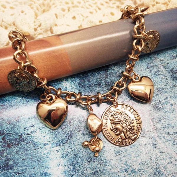 Fashion Bling Pearls Beads Mix Charms Bracelet
