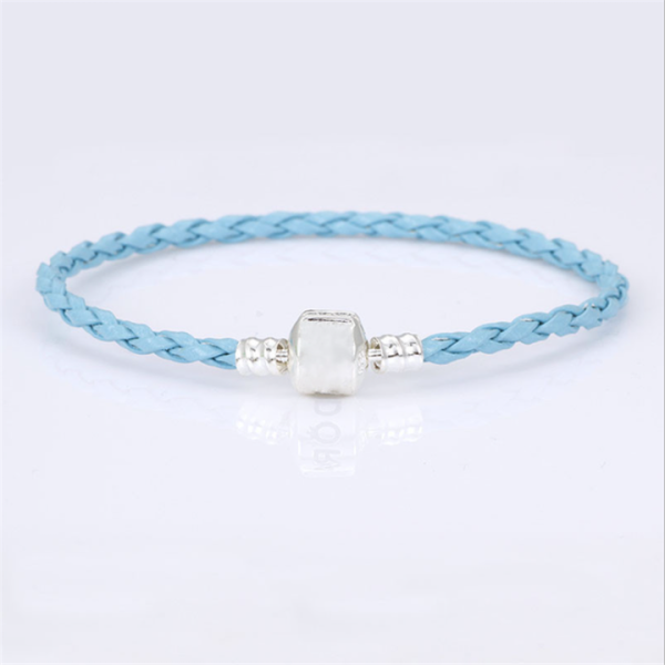 Colorful Fashion PU Braided Leather Bracelet Men Bracelet for Women Jewelry Leather Clasps Charm Bracelet