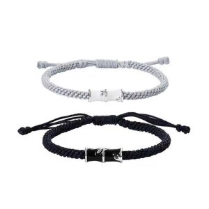2PCS/SET New Fashion Trendy Girlfriend Bamboo Charm Zircon Bamboo Charm Bracelet Set