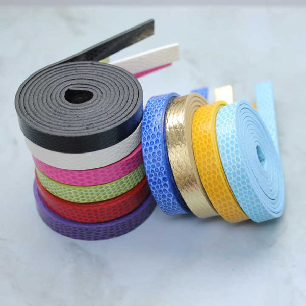 8mm Snake Skin PU Leather Strip 1 Meter Long Women's Fashion DIY Jewelry Bracelet Slide Charm Letters Bracelets Bangles Gifts