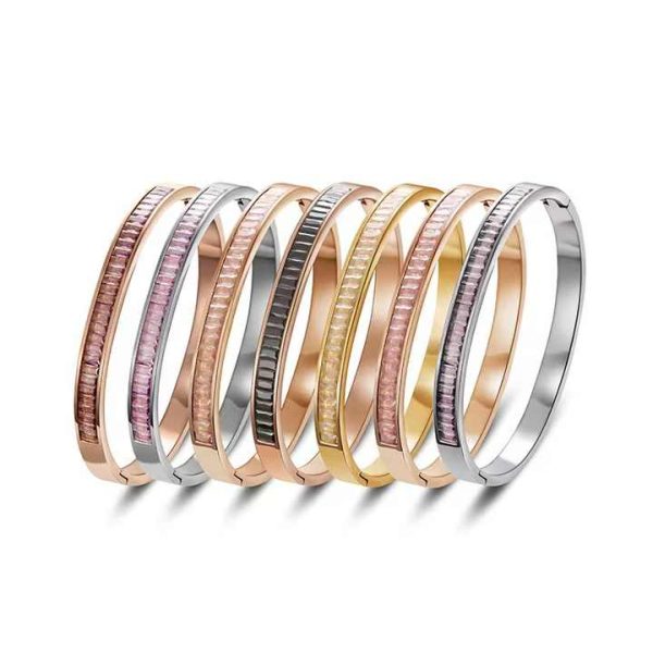 Hot Selling Titanium Steel Ins Style Bracelet for Women Ladies Rose Gold Wedding Party Gift Wholesale