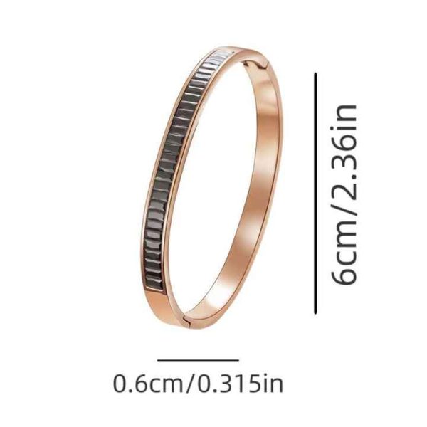 Hot Selling Titanium Steel Ins Style Bracelet for Women Ladies Rose Gold Wedding Party Gift Wholesale