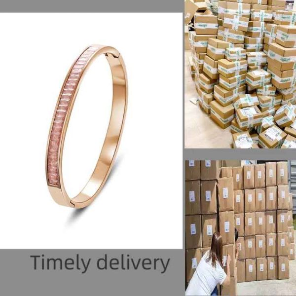 Hot Selling Titanium Steel Ins Style Bracelet for Women Ladies Rose Gold Wedding Party Gift Wholesale