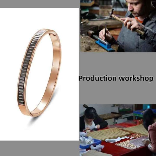Hot Selling Titanium Steel Ins Style Bracelet for Women Ladies Rose Gold Wedding Party Gift Wholesale