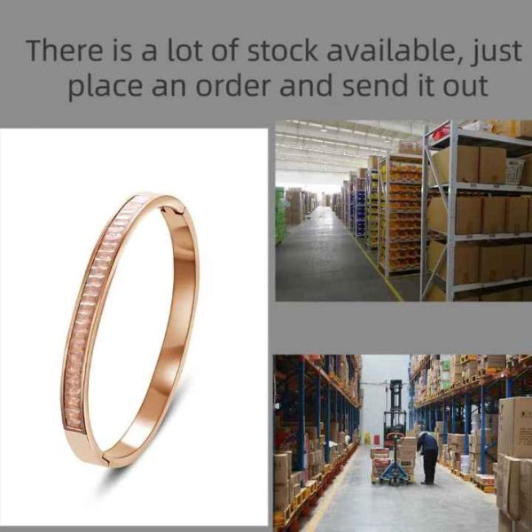 Hot Selling Titanium Steel Ins Style Bracelet for Women Ladies Rose Gold Wedding Party Gift Wholesale
