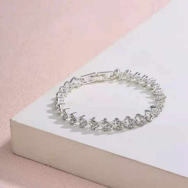 Exquisite Luxury Roman Stylish Crystal Bracelet Inlaid Diamond Full Diamond Bracelet