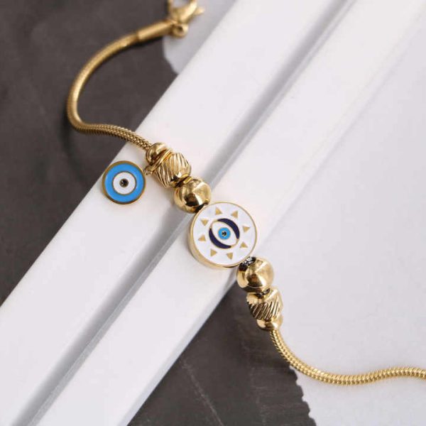 Gold Plated Cute Tiny Charm Dainty Chain Handmade Fashion Jewelry Bracelet for Women