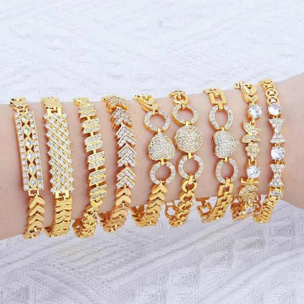 JXX Women's Fashion Bracelet 24K Gold Plated Chic Charm Bangle Jewelry