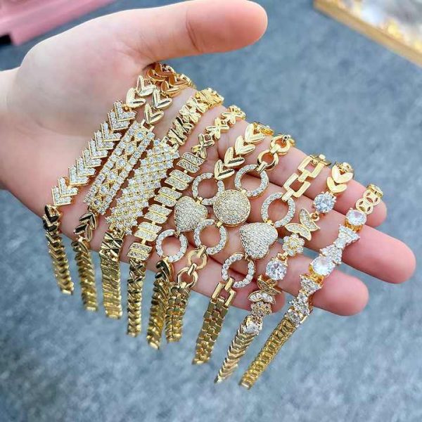 JXX Women's Fashion Bracelet 24K Gold Plated Chic Charm Bangle Jewelry