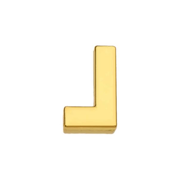 DIY Accessories 10mm Gold Alphabet A-Z Slide Letters for Pet Collar Necklace Wristband Bracelet Keychain Fashion Jewelry Making