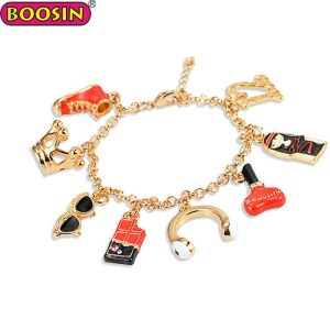 Handmade Alloy & Copper Adjustable Charm Bracelet for Children Anniversary Gift Jewelry