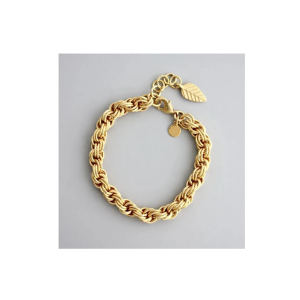 Classic Brass Charm Bracelet with Imitation Pearls - Customizable Women's Jewelry Gift, Eco-Friendly Design
